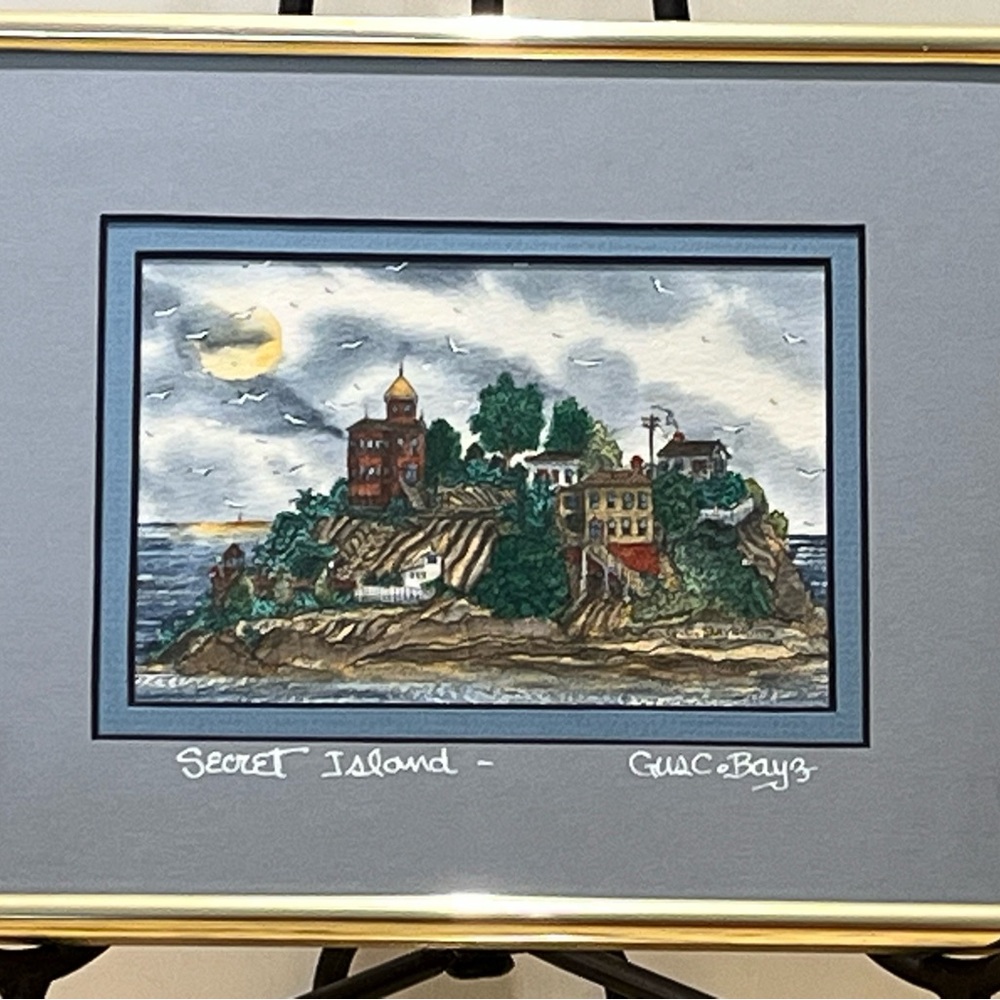 Framed 'Secret Island' Artwork